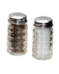 Retro Style Glass Salt & Pepper Shaker