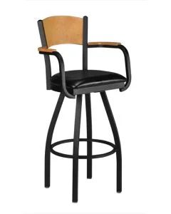 4316U Upholstered Seat Metal Stool