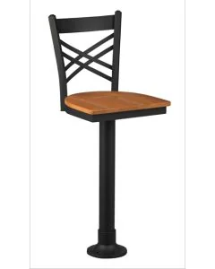4515-30  UPH. SEAT  Metal Stool
