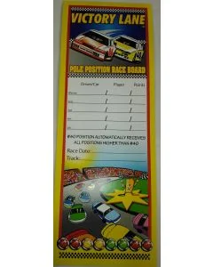 Victory Lane Pole Position Race Board Cards