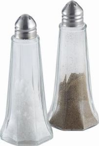 Glass 1 0z Eiffel Tower Style Salt & Pepper Shaker