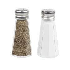 Glass  2 oz. Paneled Salt & Pepper Shaker
