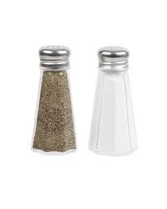 Glass  2 oz. Paneled Salt & Pepper Shaker
