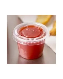 Lid for 3 1/4 and 4 Ounce Plastic Souffle Cup - 100 Count