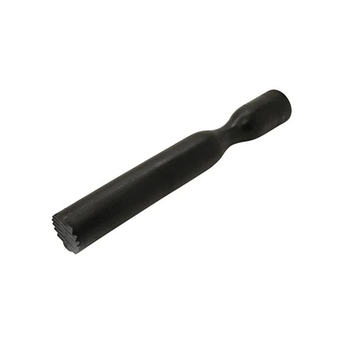 Black Plastic Muddler with Serrated Bottom - 10"