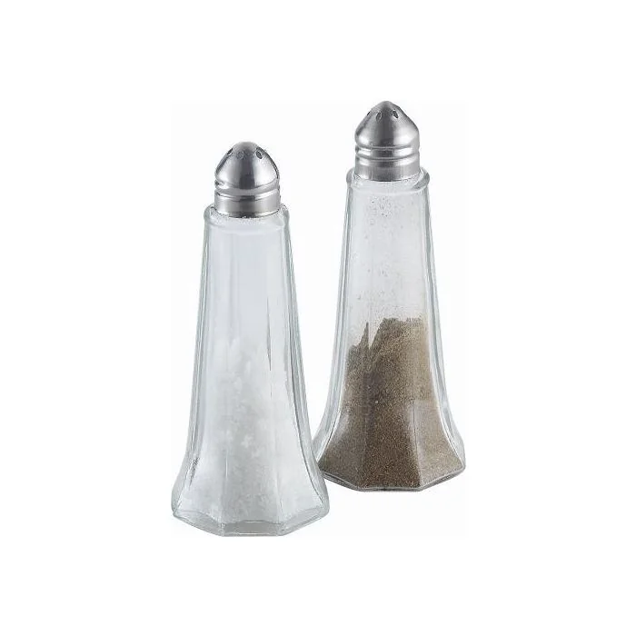 Glass 1 0z Eiffel Tower Style Salt & Pepper Shaker