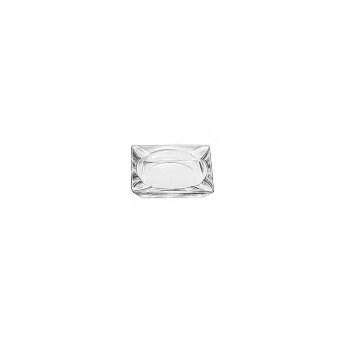 3-5/8" Square Glass Ashtray