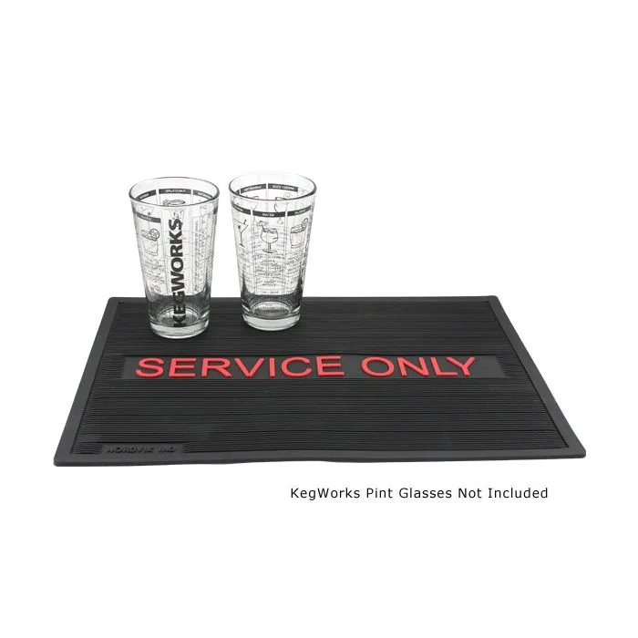 "Service Only" Bar Mat