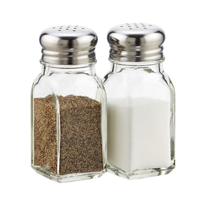 Square Glass Salt & Pepper Shaker